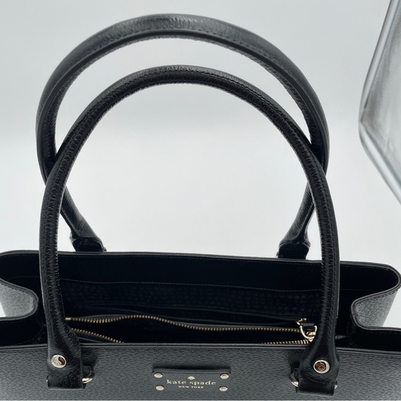 KATE SPADE New York Handbag black leather medium NWOT - Picture 10 of 11